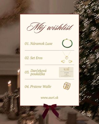 Hľadáš darček, ktorý je praktický, elegantný a poteší hneď na prvý pohľad? AURI šperky sú ideálne na Vianoce –...